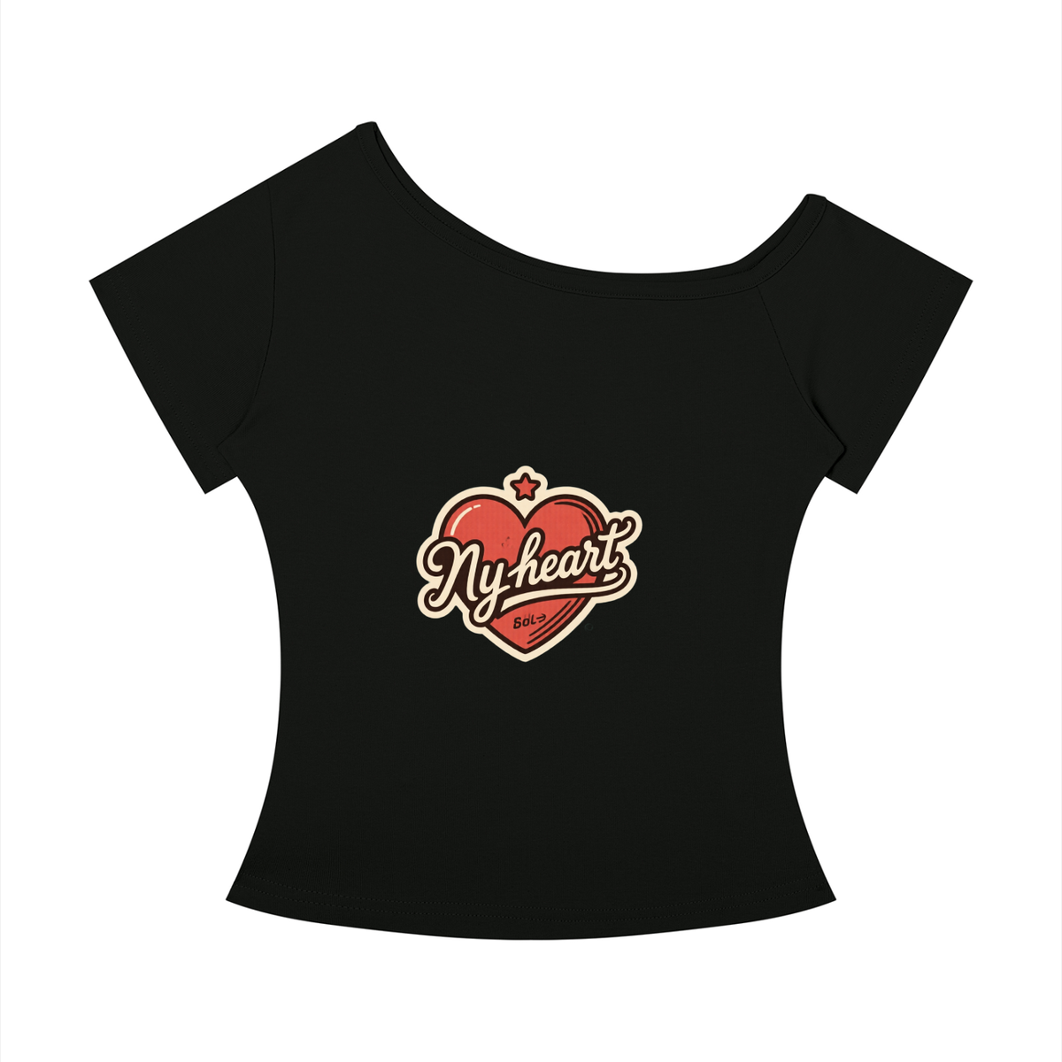 My heart Women’s Off-the-Shoulder T-Shirt