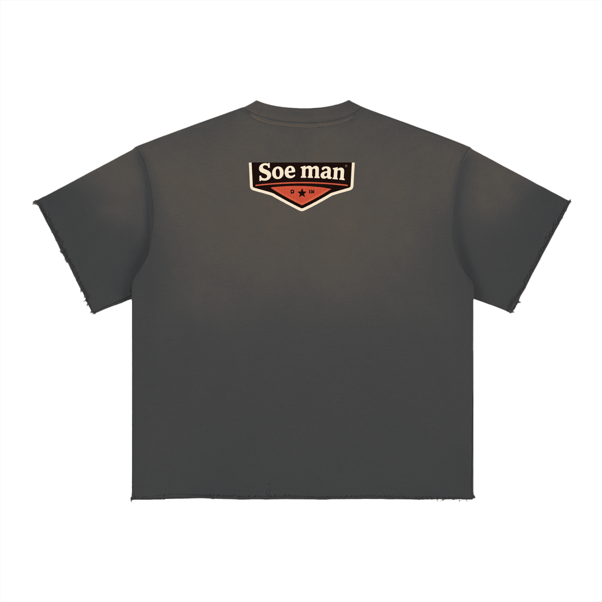 Soe man Sun Fade Raw Edge T-Shirt