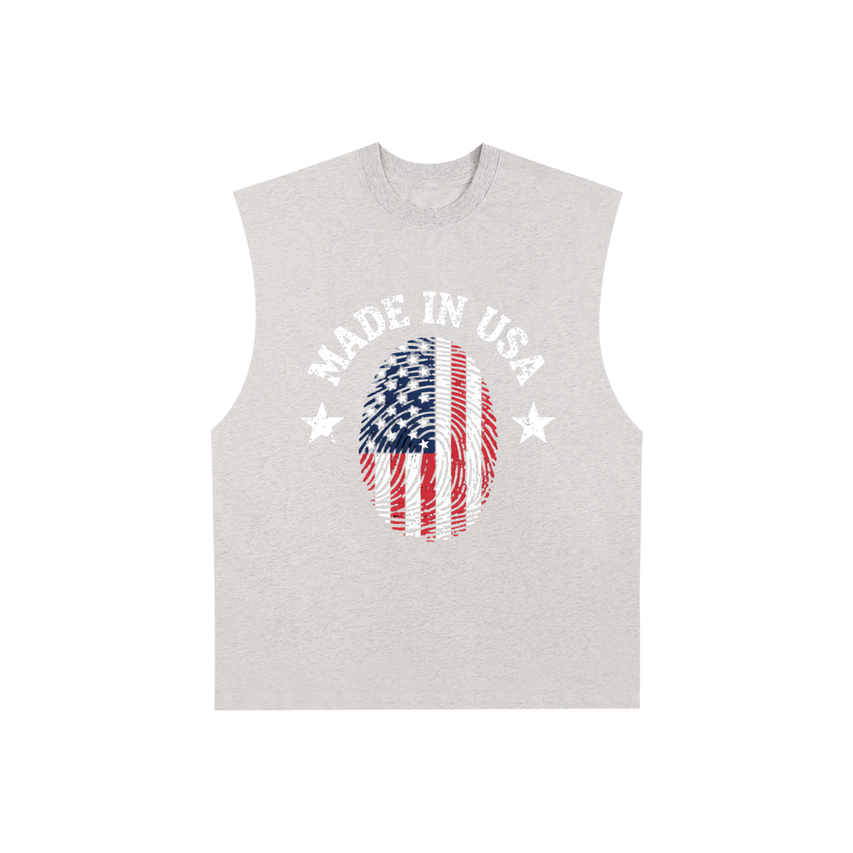 Women USA Raw Edge Cotton Tank Top