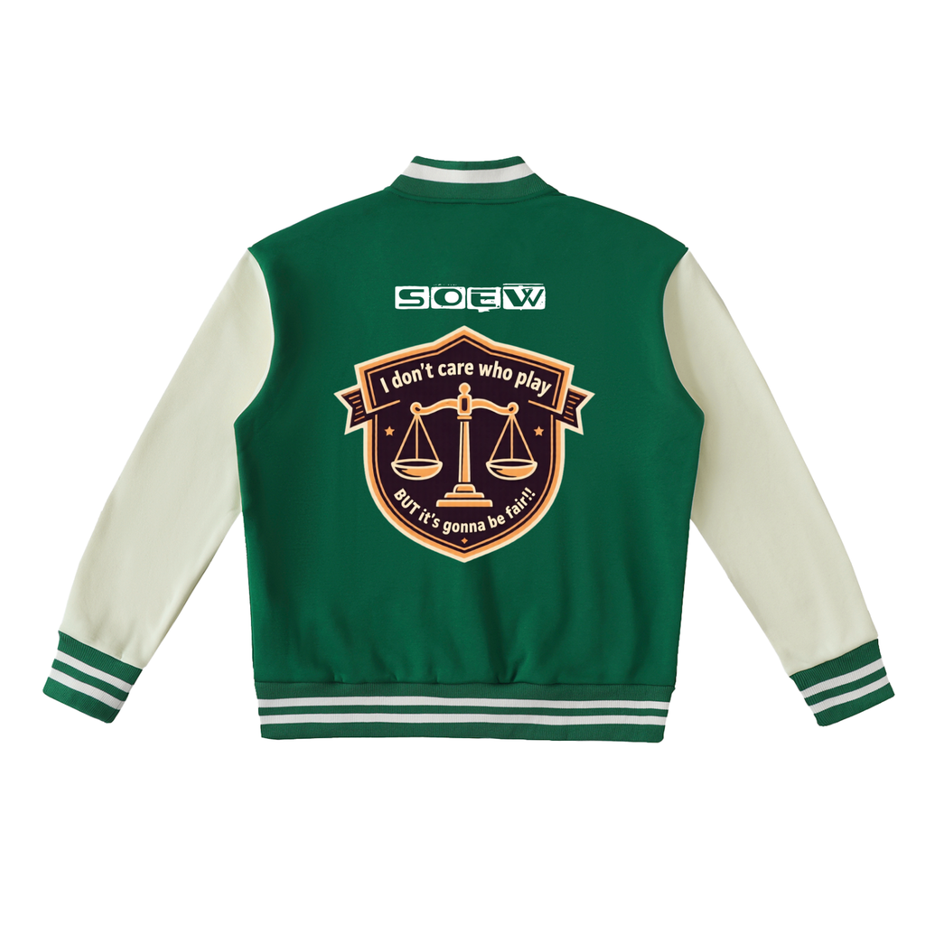 Libra Halloween edition Two-Tone Fleeced Varsity Jacket