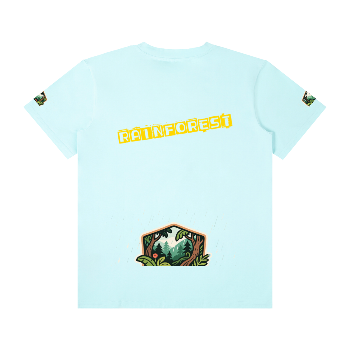 Rainforest Unisex Classic Crew Neck Cotton T-Shirt