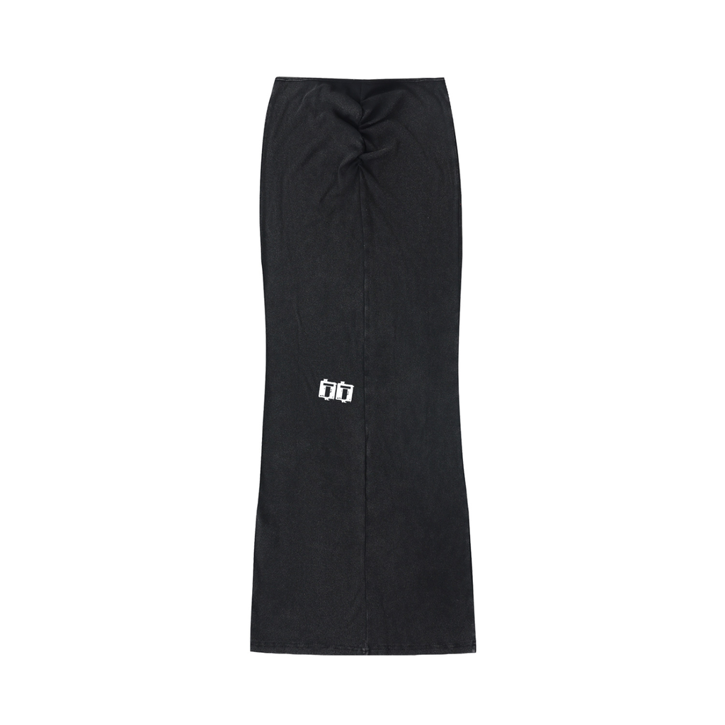 Truly tre Dyed Washed Drawstring Maxi Skirt