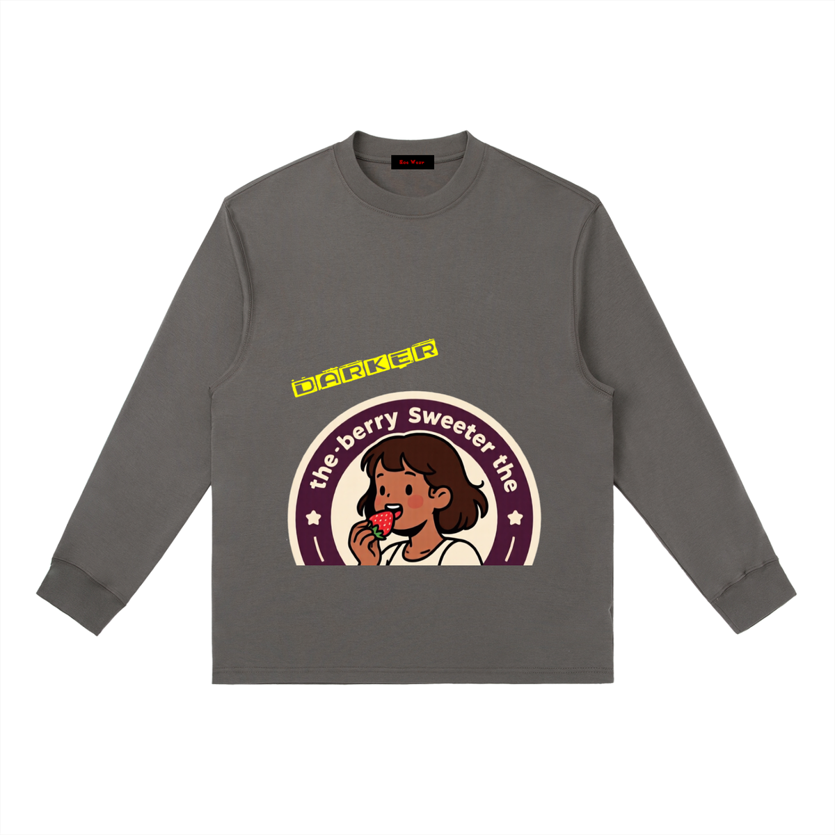 Darker the berry Essential Crewneck Long-Sleeve T-Shirt