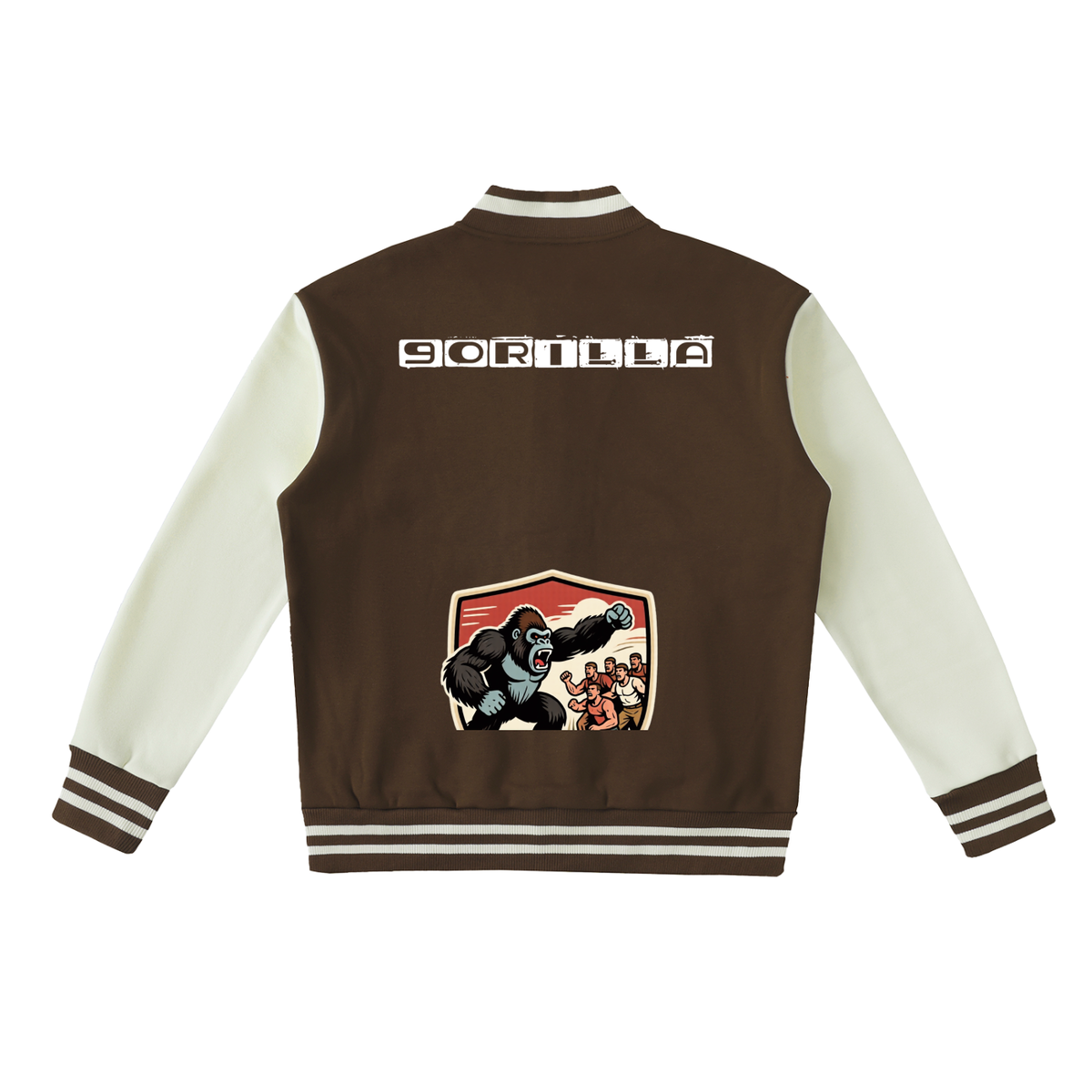 9orilla Two-Tone Fleeced Varsity Jacket