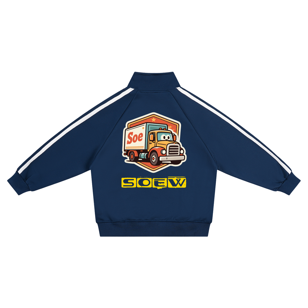 Elijah soe truck Kids’ Contrast Tape Coach Jacket