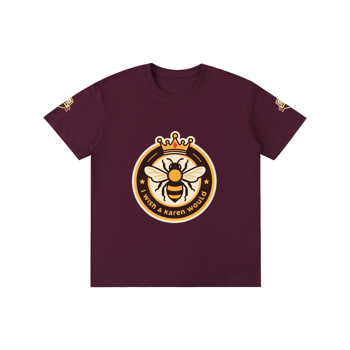 I wish a karen would Pure Cotton Unisex T-Shirt