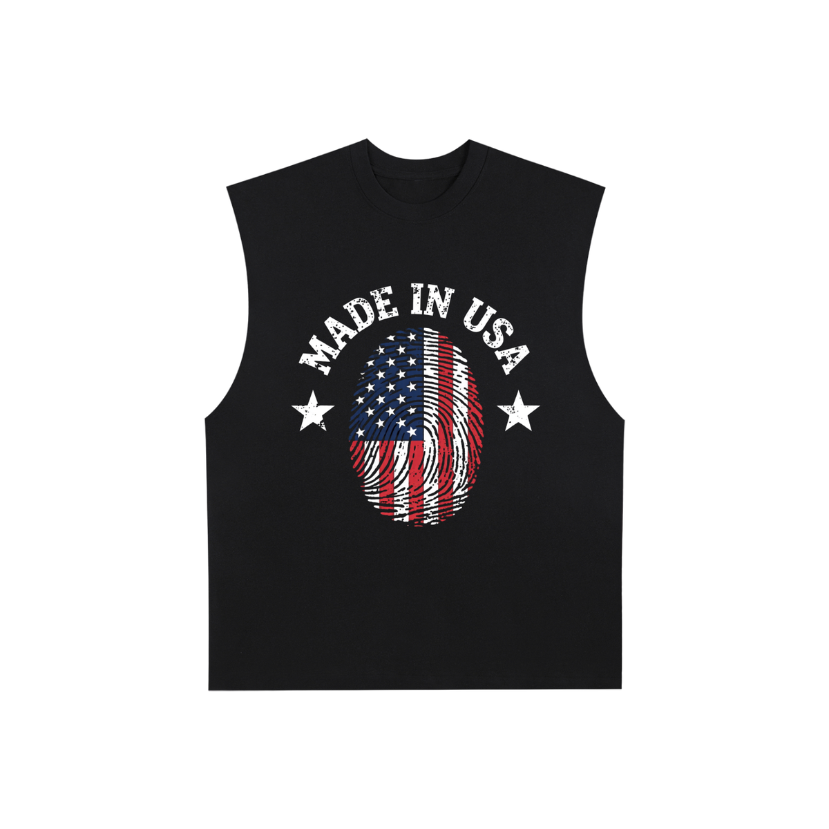 Women USA Raw Edge Cotton Tank Top