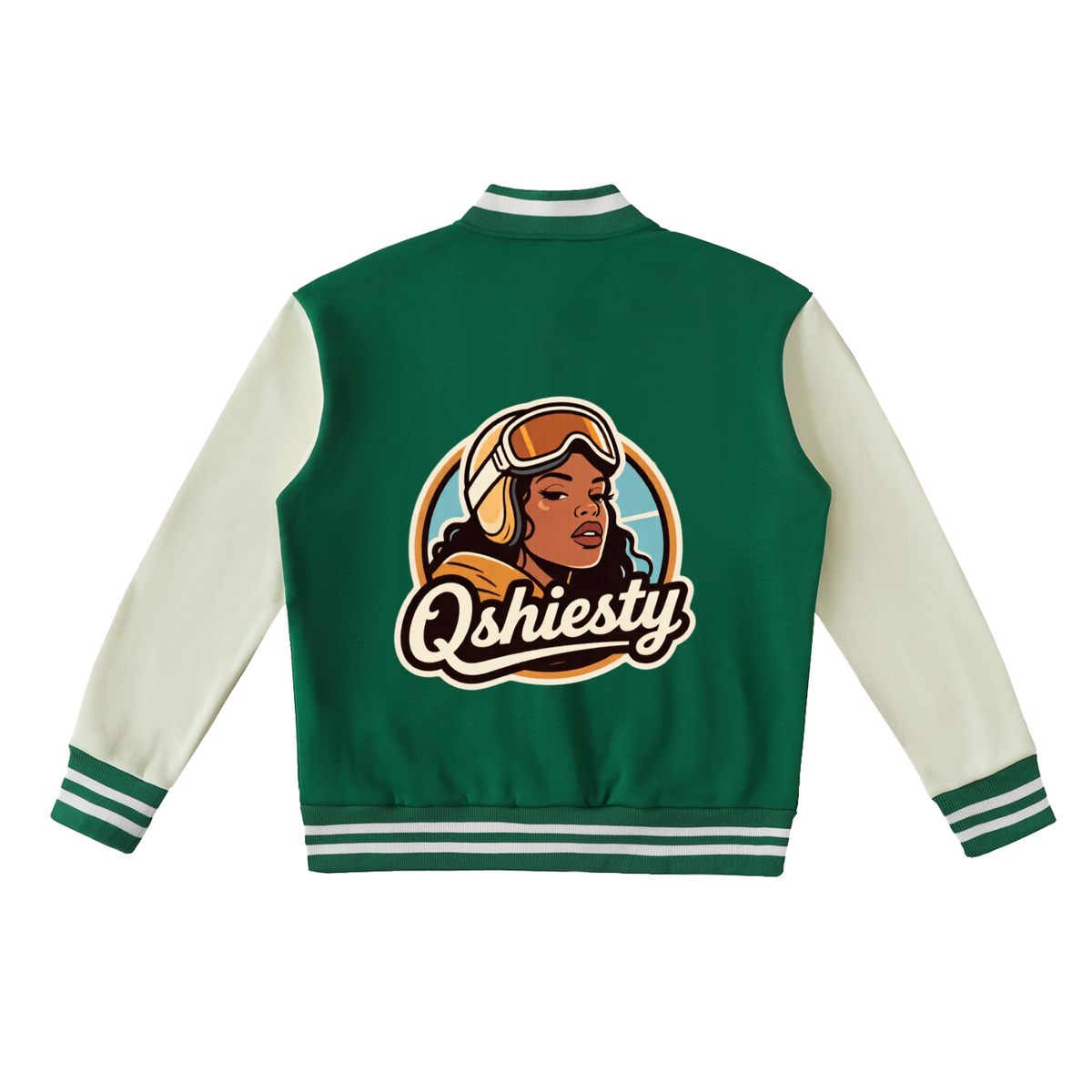 Q Shiesty Two-Tone Fleeced Varsity Jacket