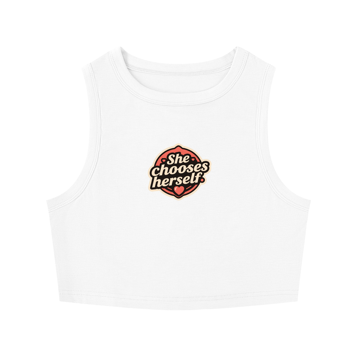 Women's Tight Crewneck Crop Tank Top