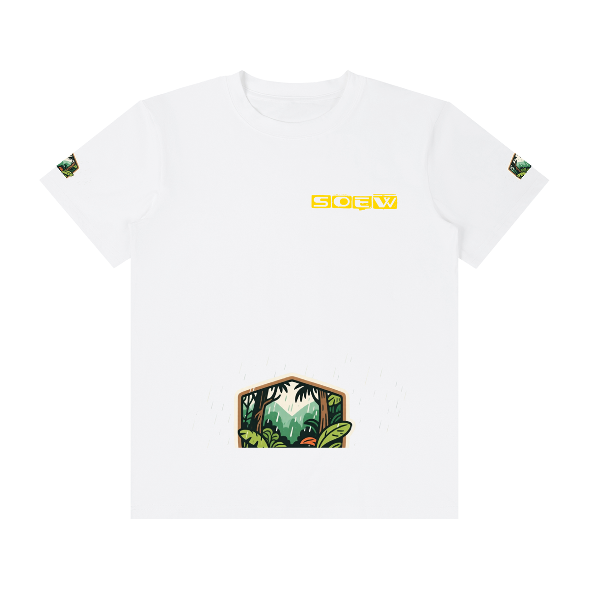 Rainforest Unisex Classic Crew Neck Cotton T-Shirt