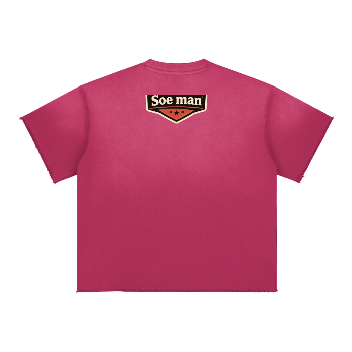 Soe man Sun Fade Raw Edge T-Shirt