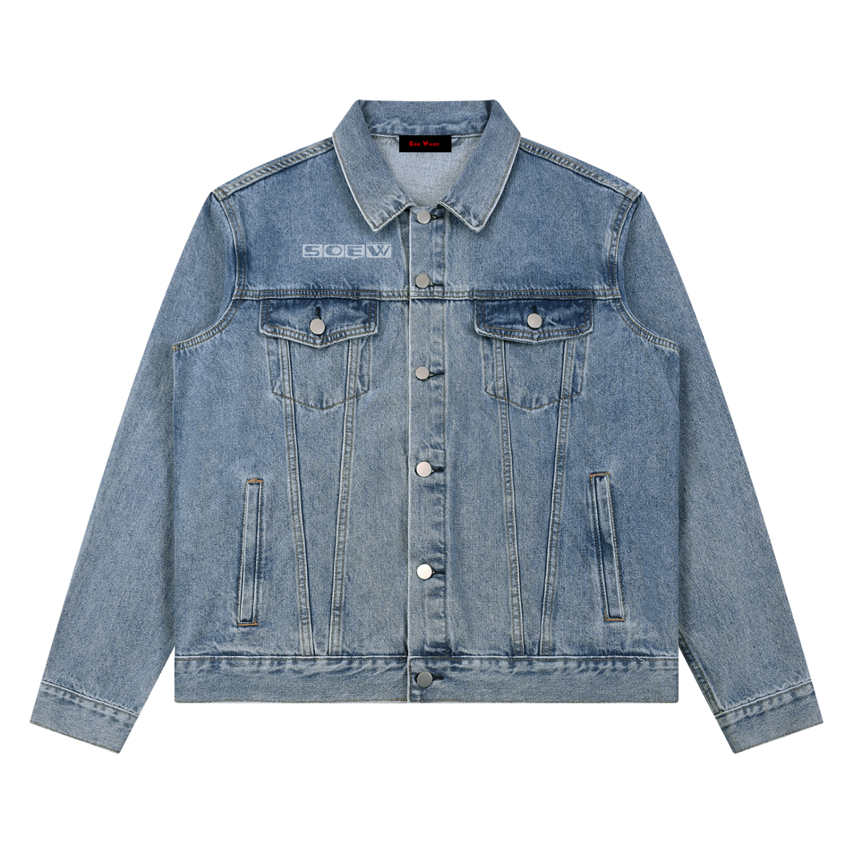 Ya heard me Unisex Vintage Wash Denim Jacket