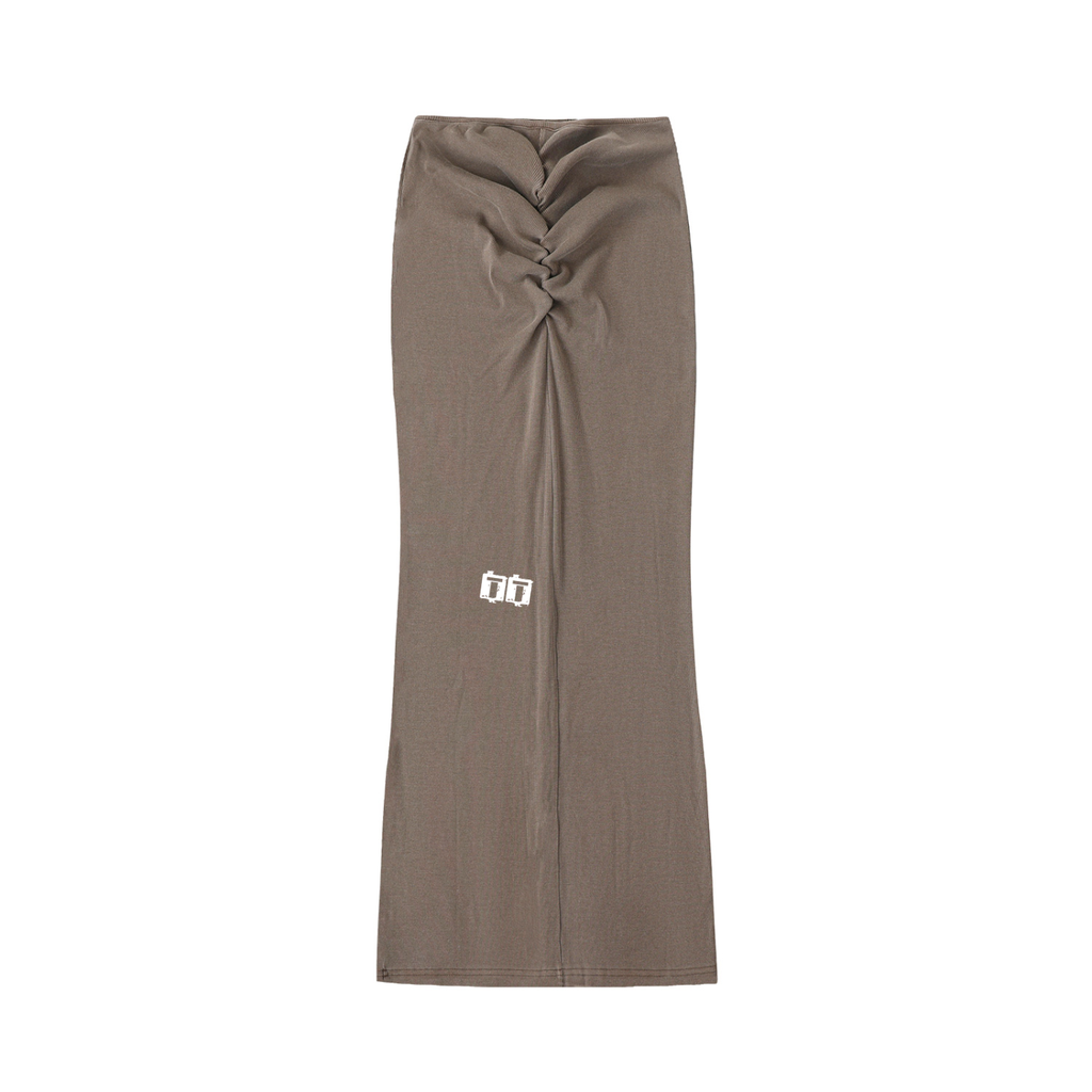 Truly tre Dyed Washed Drawstring Maxi Skirt