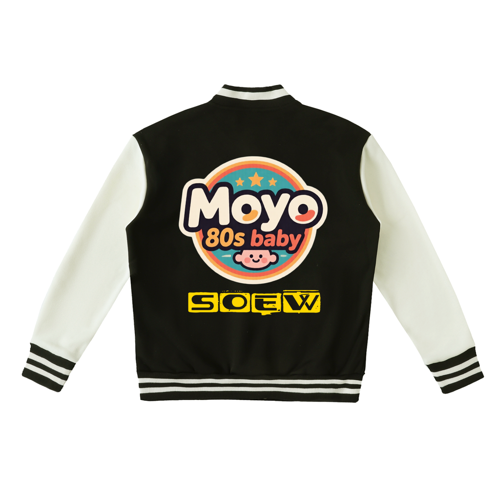 Moyo Two-Tone Fleeced Varsity Jacket