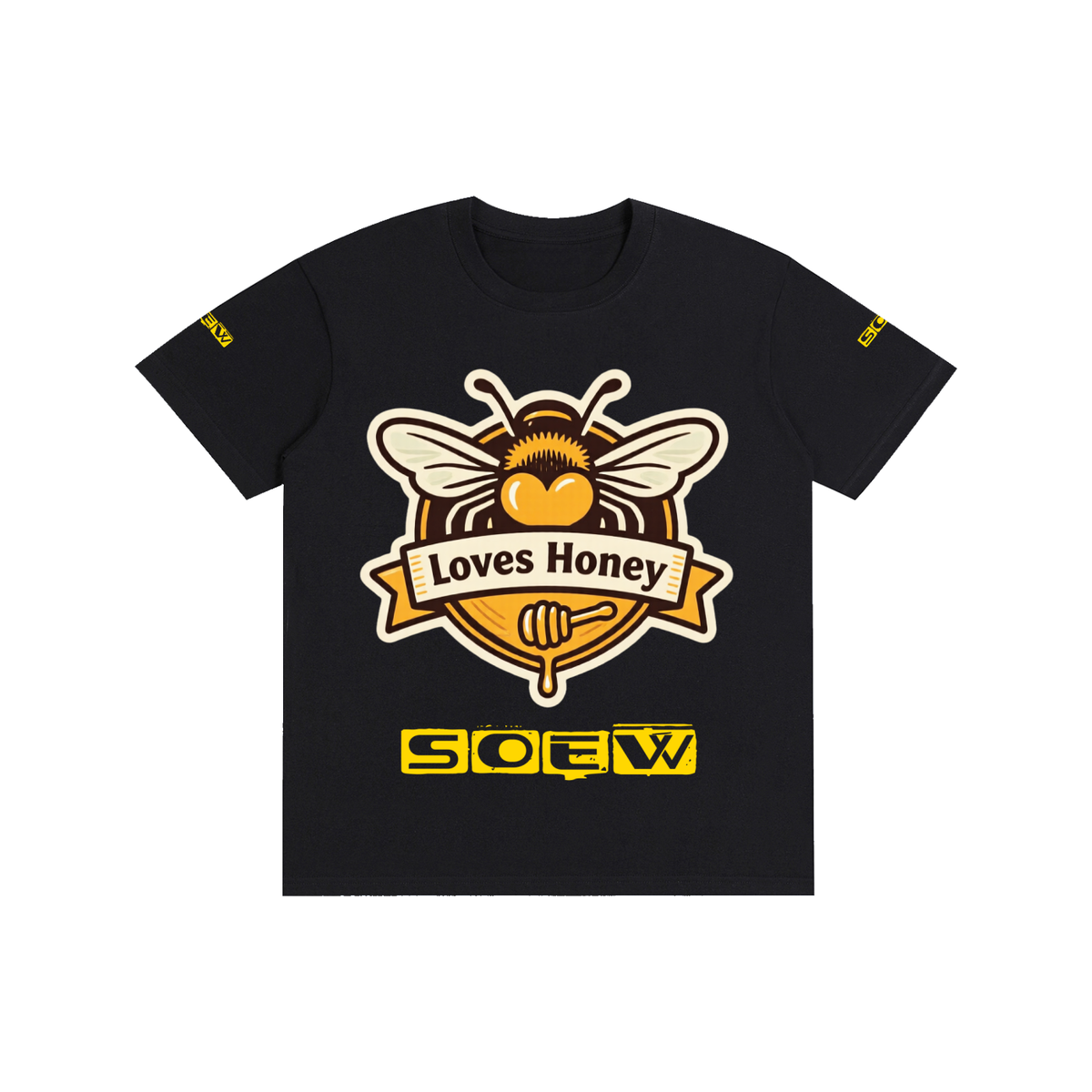 Bees loves honey Pure Cotton Unisex T-Shirt