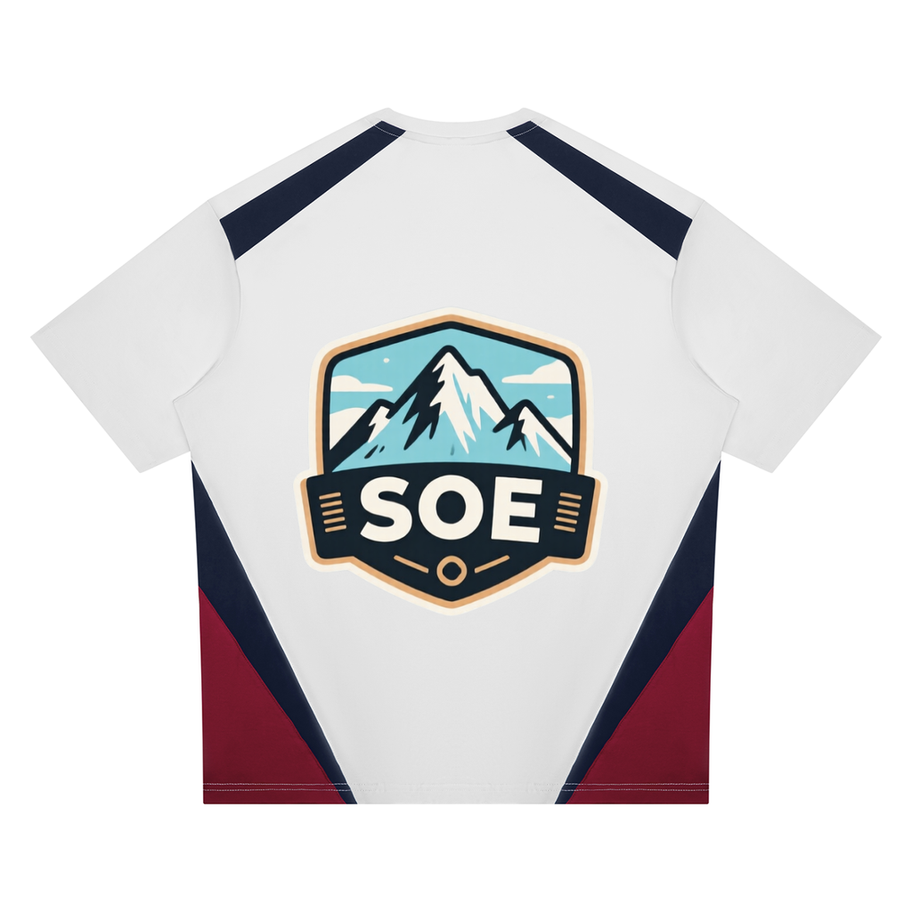 Soe mountain Unisex Color Block T-Shirt