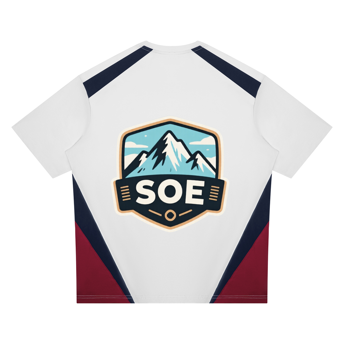 Soe mountain Unisex Color Block T-Shirt