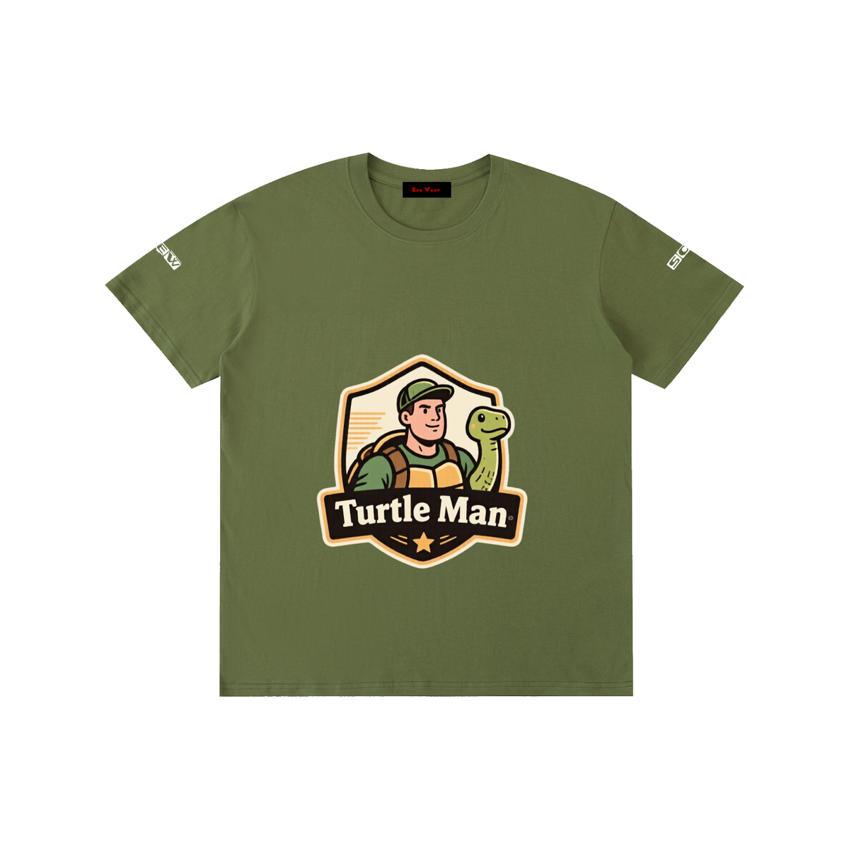 Turtle man Pure Cotton Unisex T-Shirt