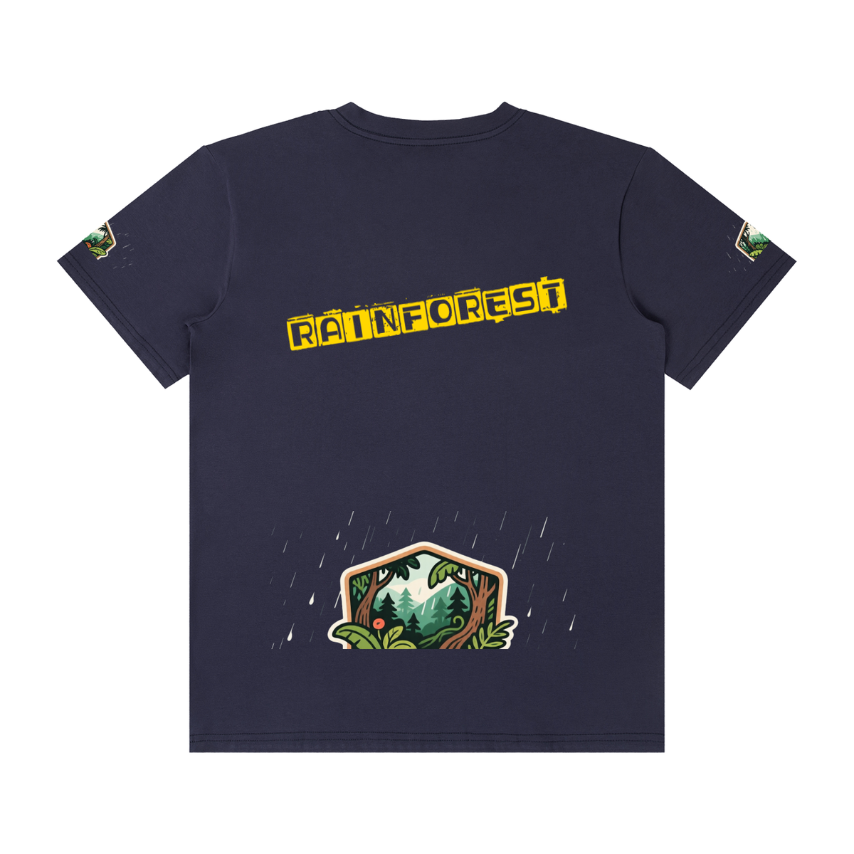 Rainforest Unisex Classic Crew Neck Cotton T-Shirt