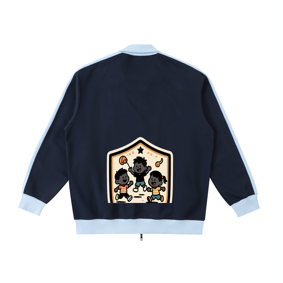 D9 Contrast Trim Stand Collar Jacket