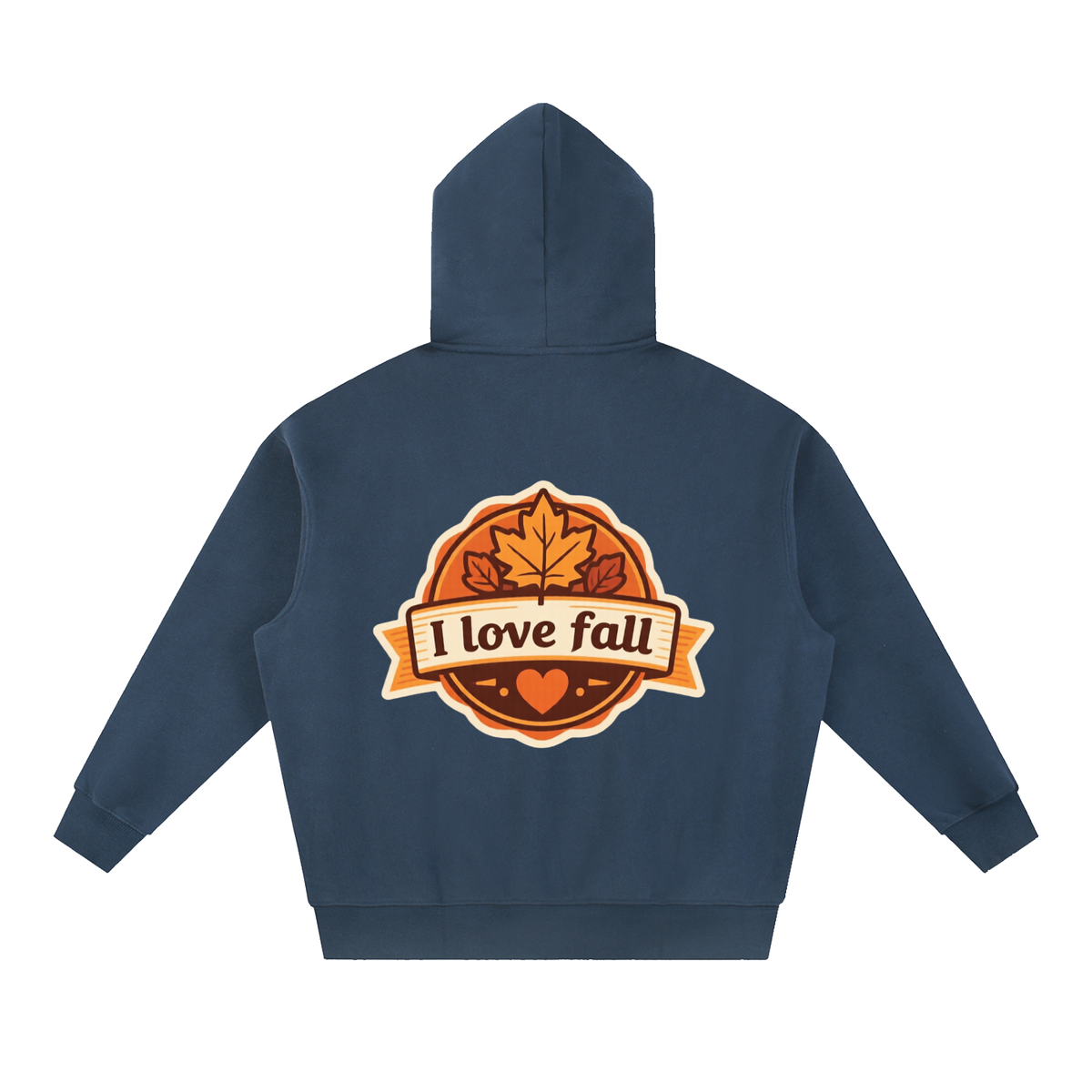 I love fall Essential Oversized Boxy Fit Fleece Hoodie