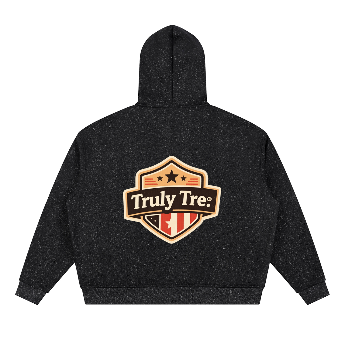 Truly Tre Unisex Sparkles Full Zip Boxy Hoodie