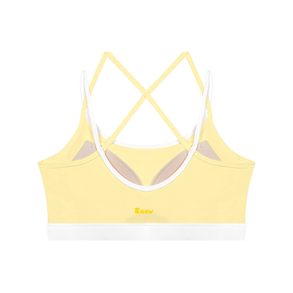 Soew Women's Color Block Yoga Sports Bra