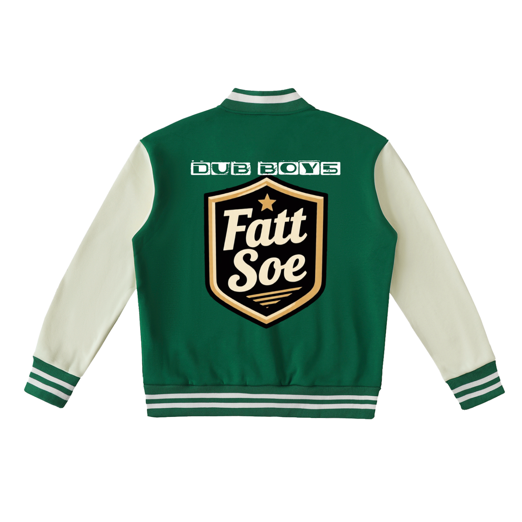 Fatt Soe/Dub Two-Tone Fleeced Varsity Jacket