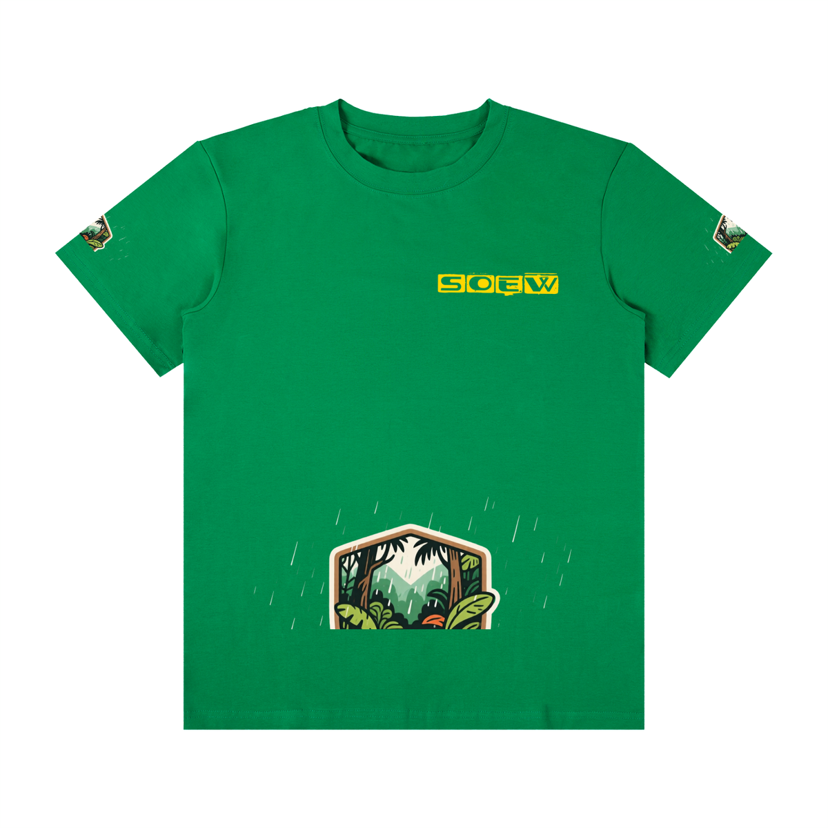 Rainforest Unisex Classic Crew Neck Cotton T-Shirt
