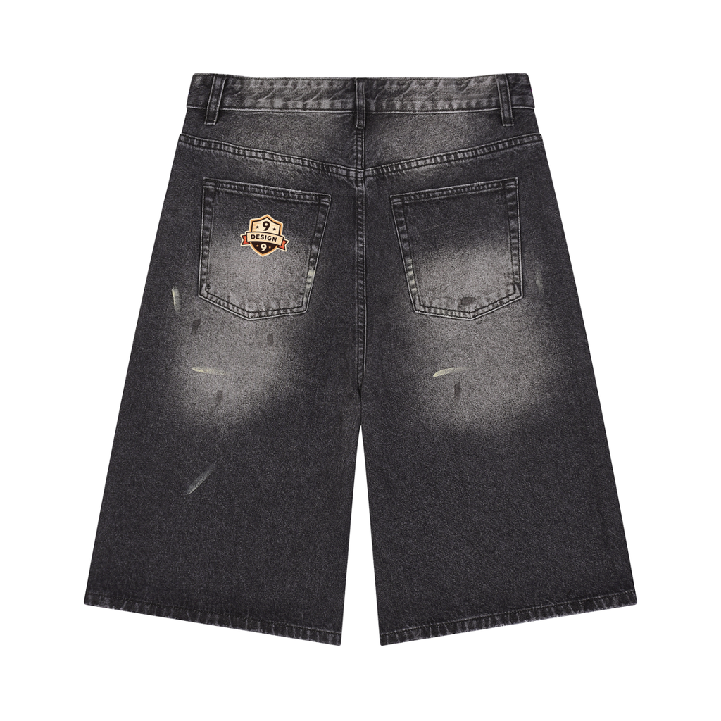 OG Men’s Vintage Wash Wide Leg Denim Shorts