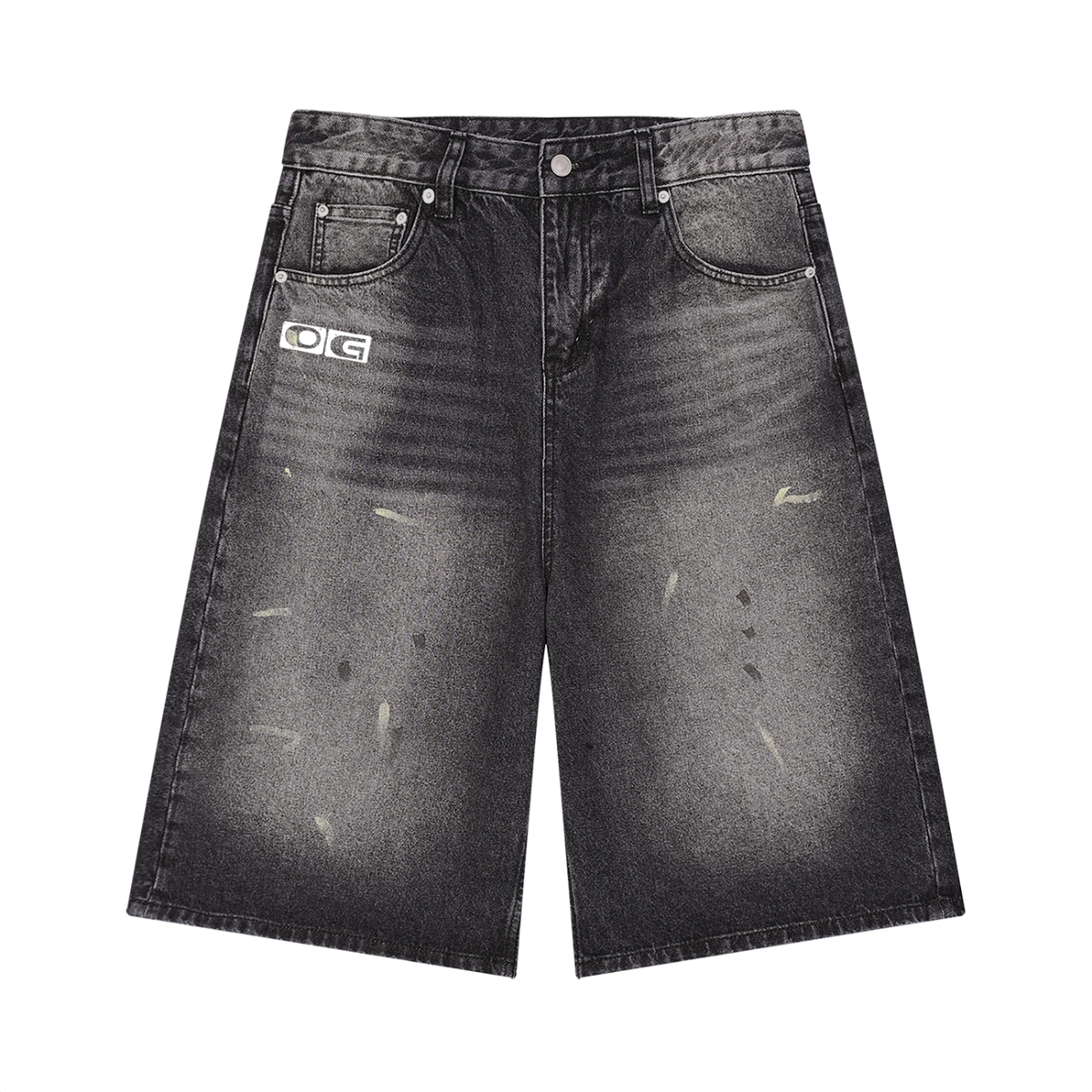 OG Men’s Vintage Wash Wide Leg Denim Shorts