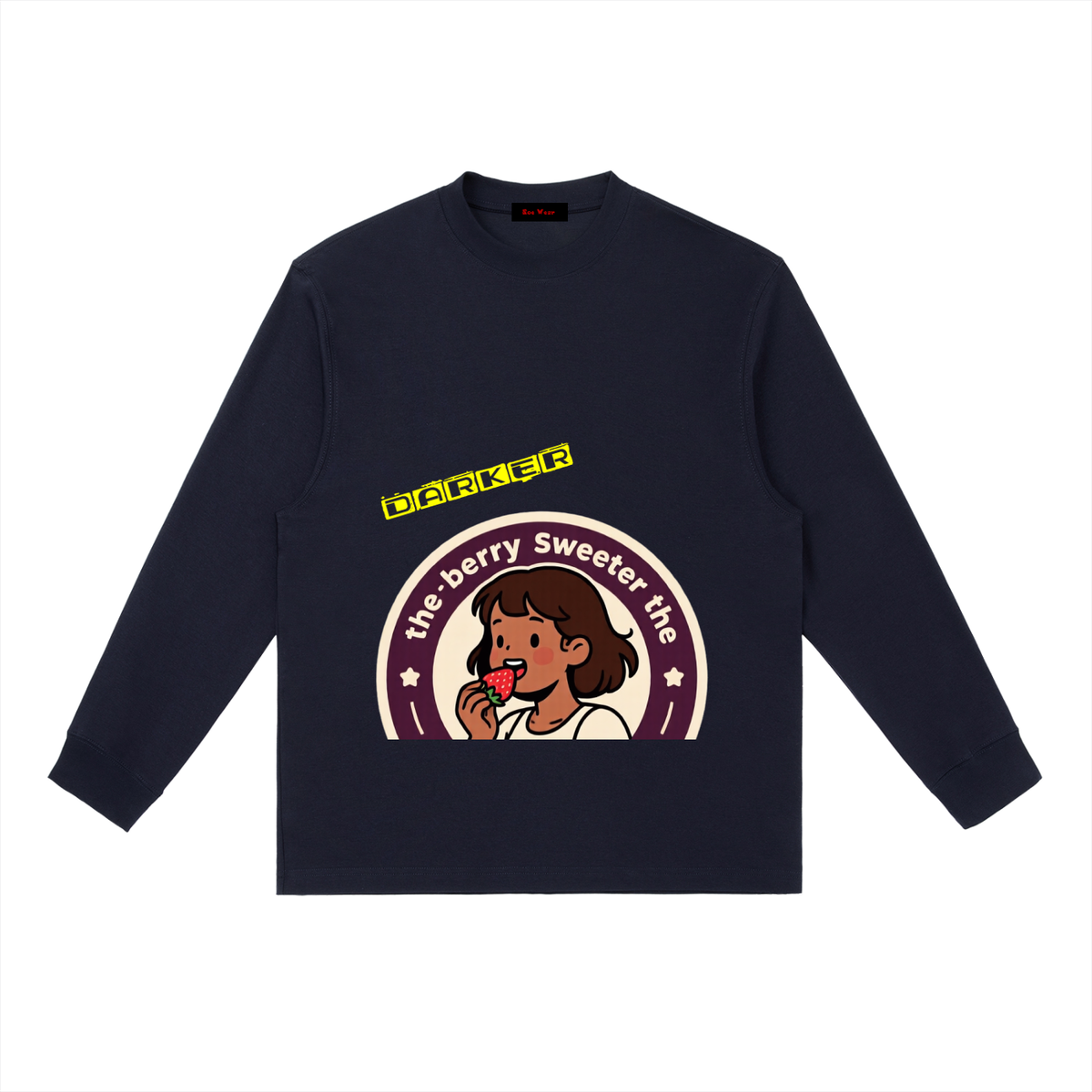 Darker the berry Essential Crewneck Long-Sleeve T-Shirt