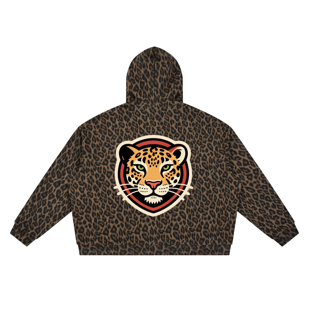 Leopard Unisex Leopard Full Zip Hoodie