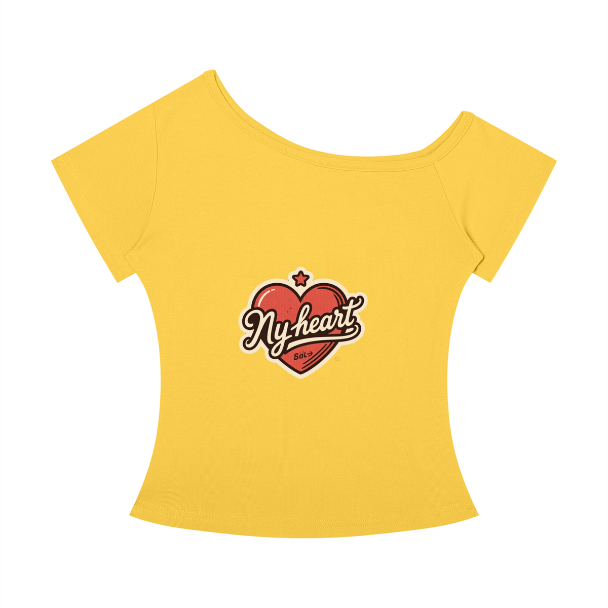My heart Women’s Off-the-Shoulder T-Shirt