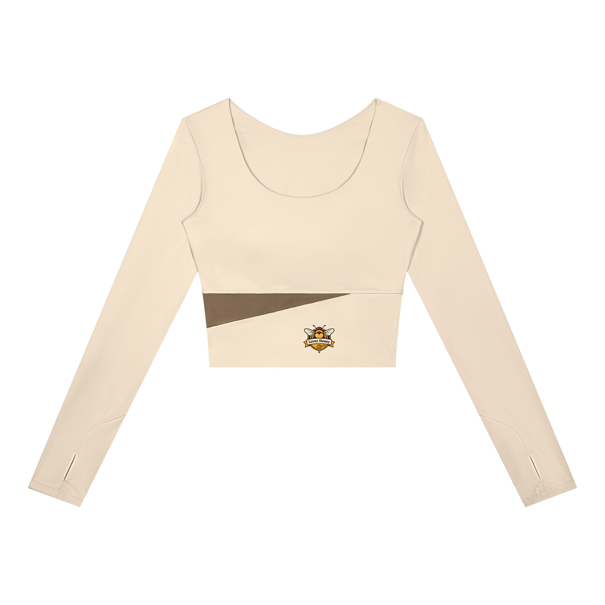 Bees love honey Women's Panelled Long Sleeve Yoga T-Shirt