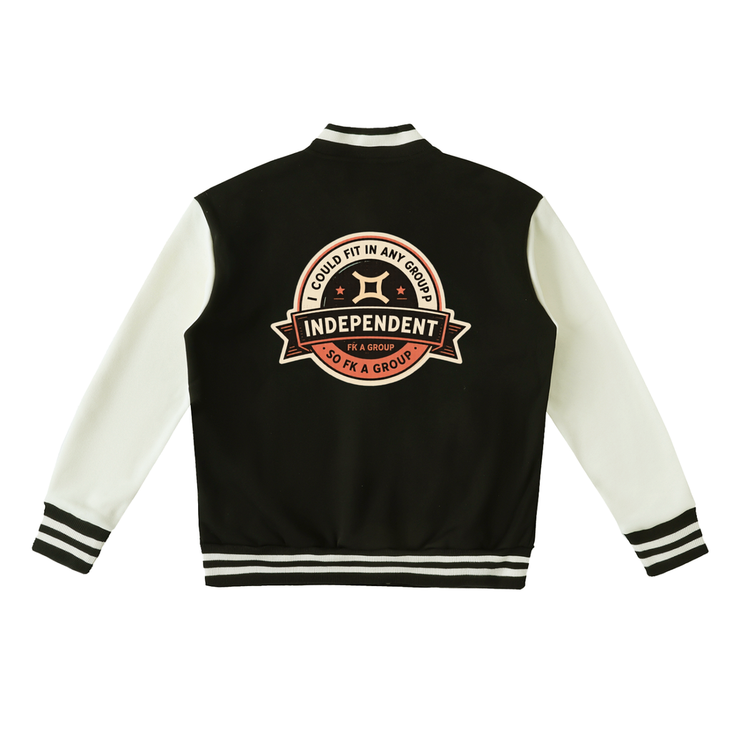 Gemini Two-Tone Fleeced Varsity Jacket