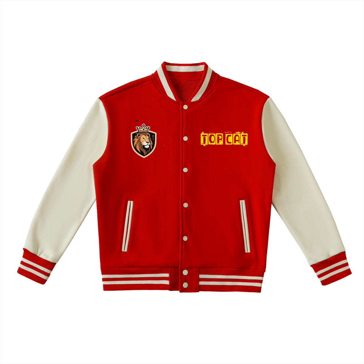 Top Cat Two-Tone Fleeced Varsity Jacket