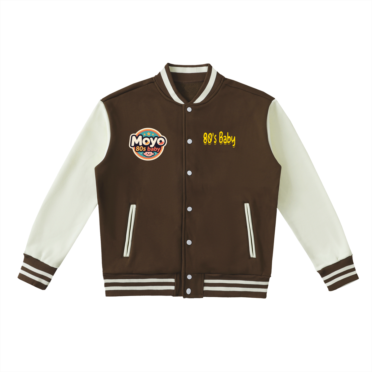 Moyo Two-Tone Fleeced Varsity Jacket