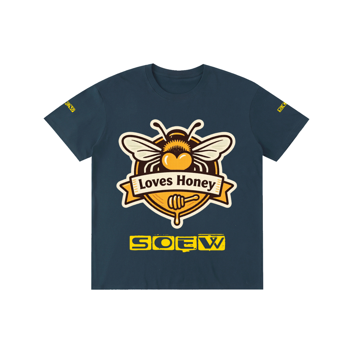 Bees loves honey Pure Cotton Unisex T-Shirt