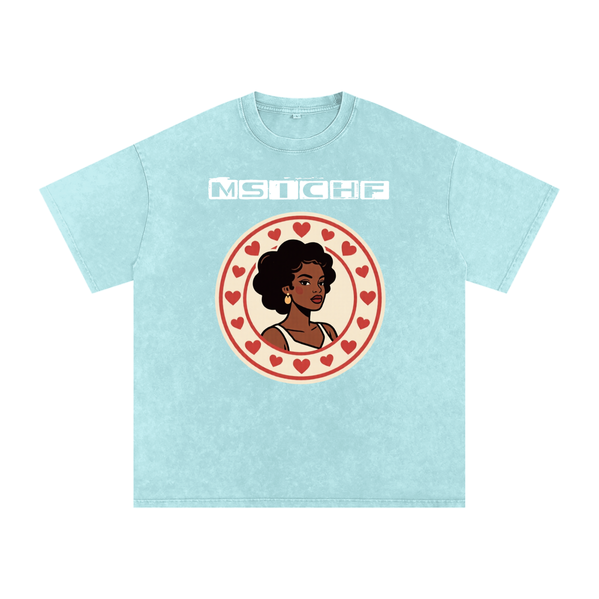 Momma Say I Cant Have Friends Snow Washed Oversized Cotton T-Shirt