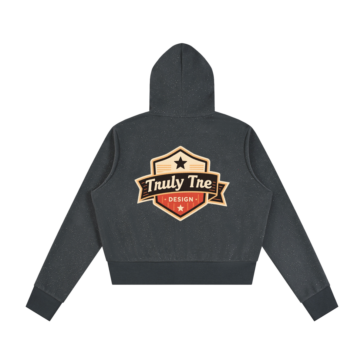 Truly tre Women's Sparkles Fleece Full Zip Hoodie