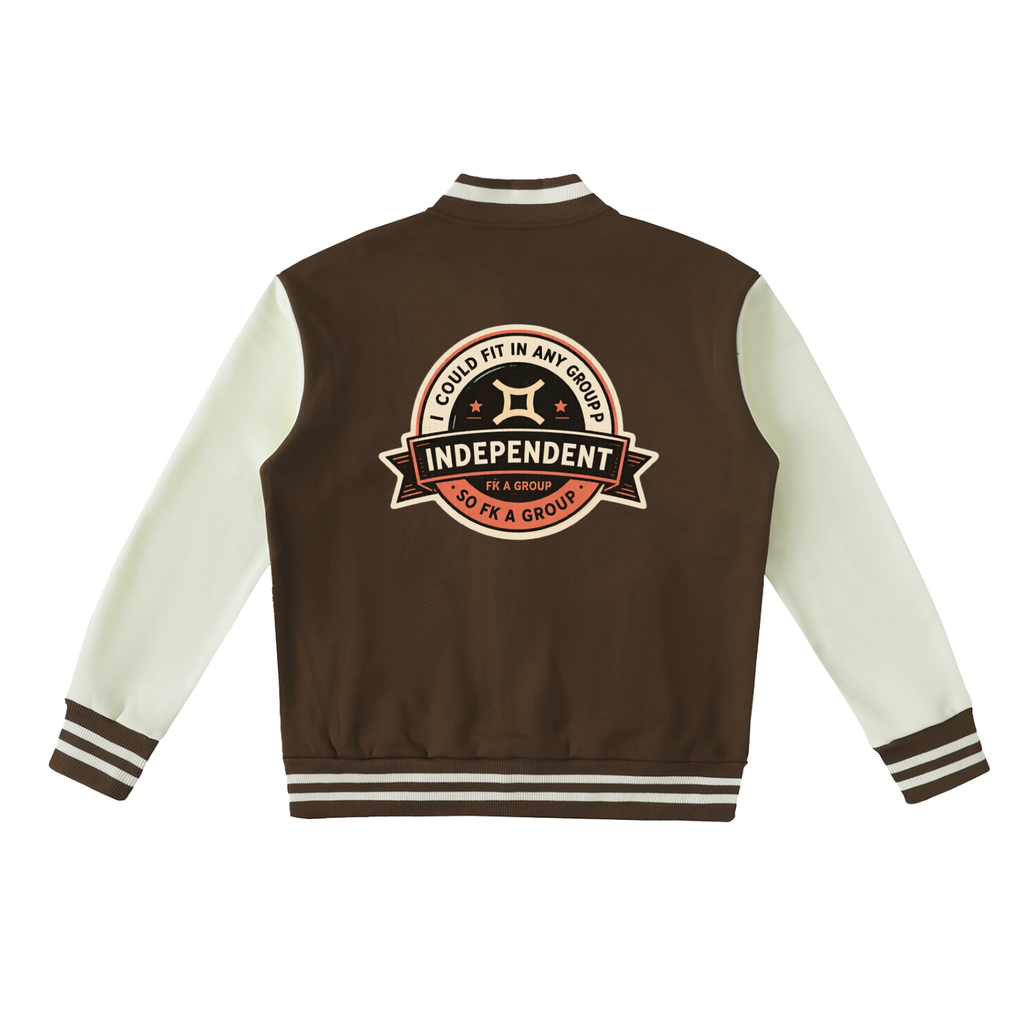 Gemini Two-Tone Fleeced Varsity Jacket