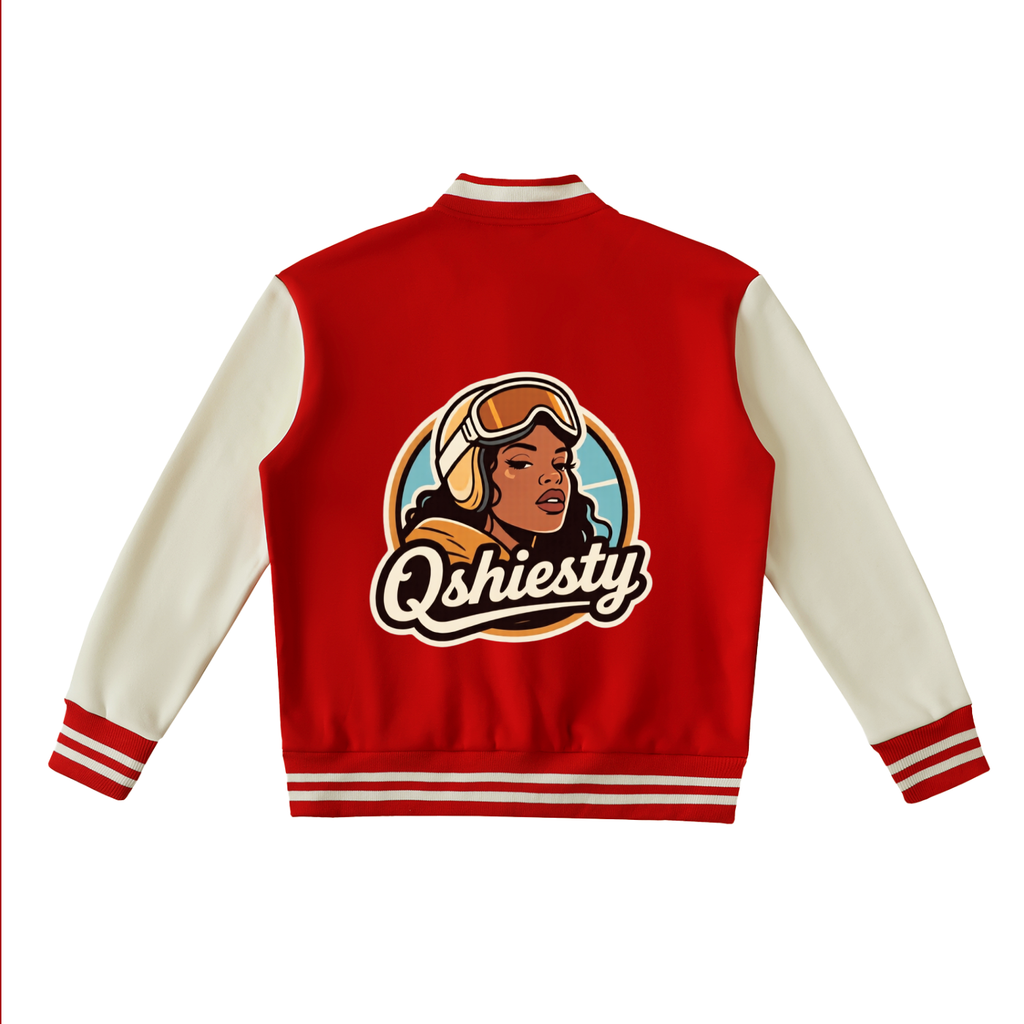 Q Shiesty Two-Tone Fleeced Varsity Jacket
