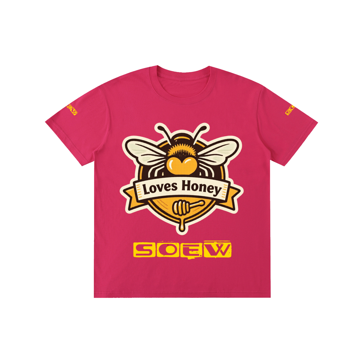 Bees loves honey Pure Cotton Unisex T-Shirt