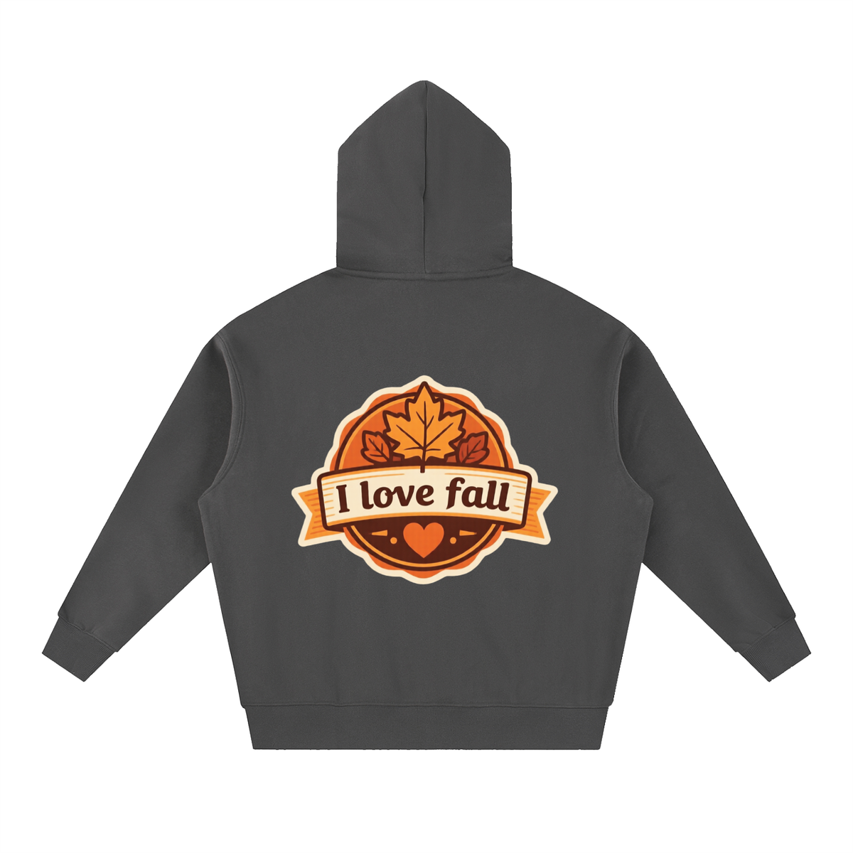 I love fall Essential Oversized Boxy Fit Fleece Hoodie