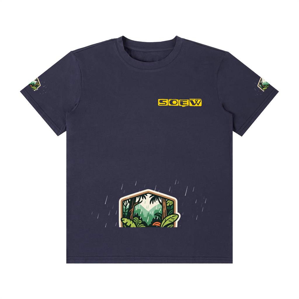 Rainforest Unisex Classic Crew Neck Cotton T-Shirt