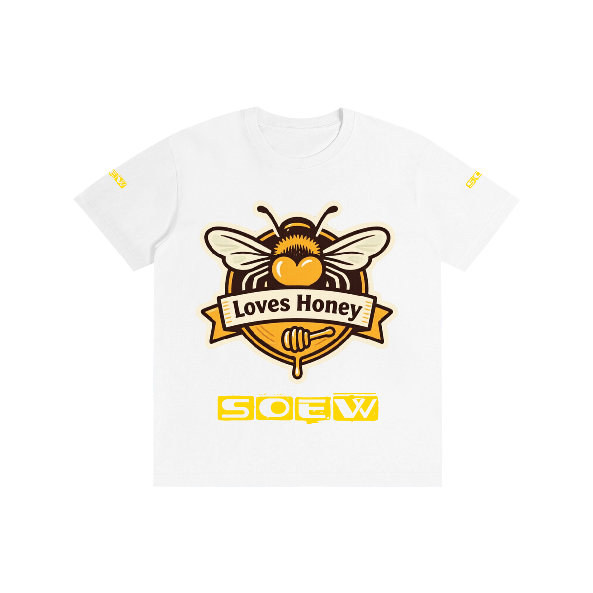 Bees loves honey Pure Cotton Unisex T-Shirt