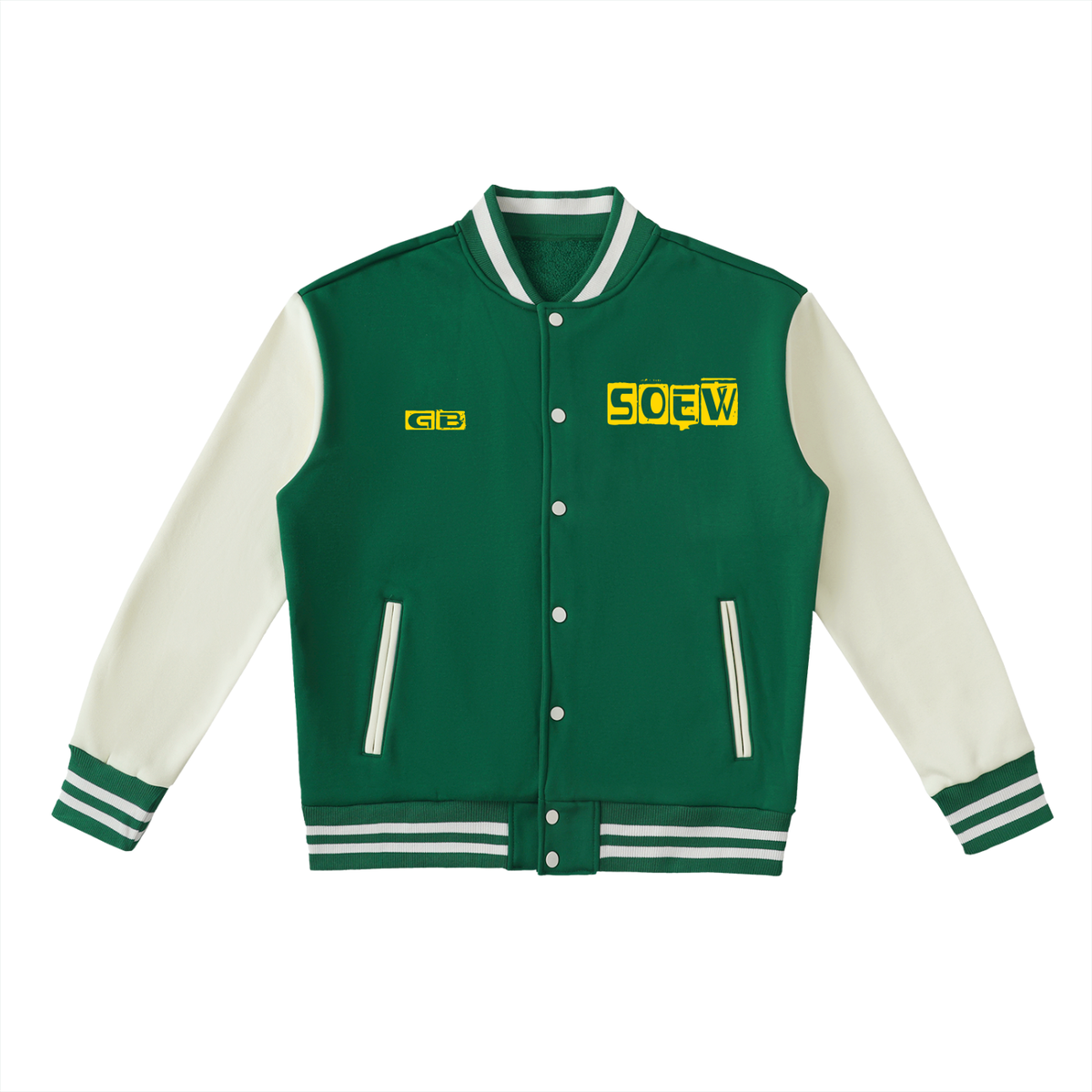 Gator Bite Two-Tone Fleeced Varsity Jacket