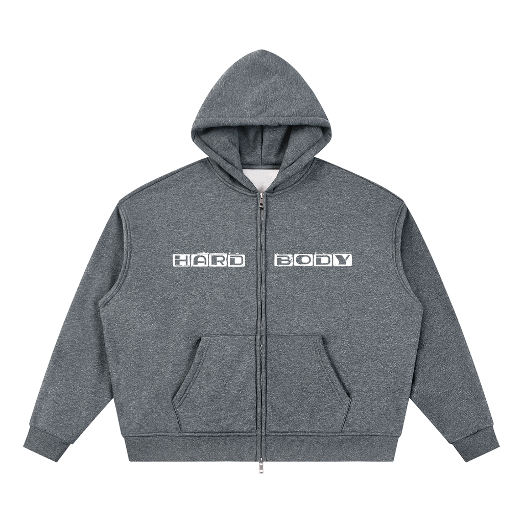 Soe Wear Hard Body Full Zip Boxy Hoodie