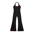 Mommy Gang Halter Flared Jumpsuit